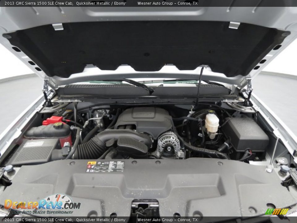 2013 GMC Sierra 1500 SLE Crew Cab Quicksilver Metallic / Ebony Photo #3