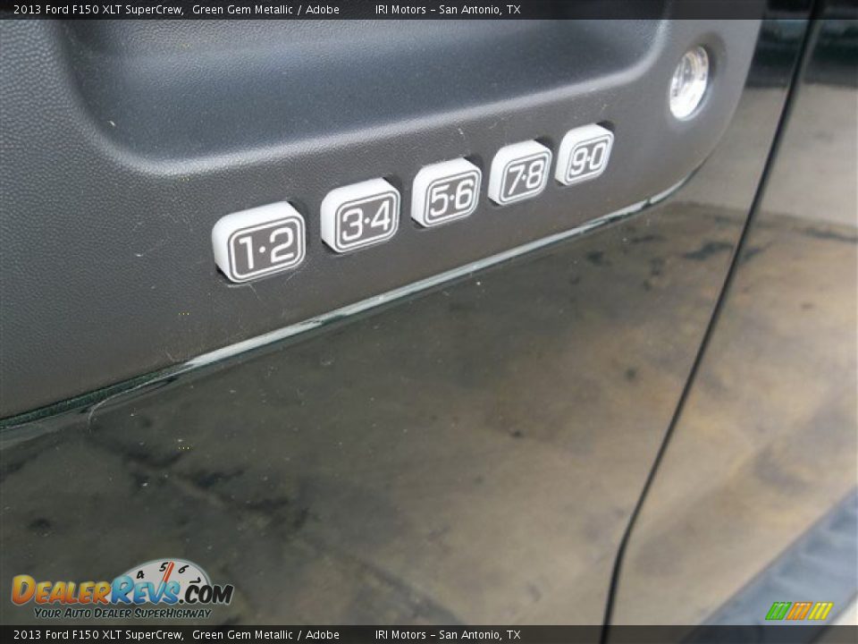 2013 Ford F150 XLT SuperCrew Green Gem Metallic / Adobe Photo #11