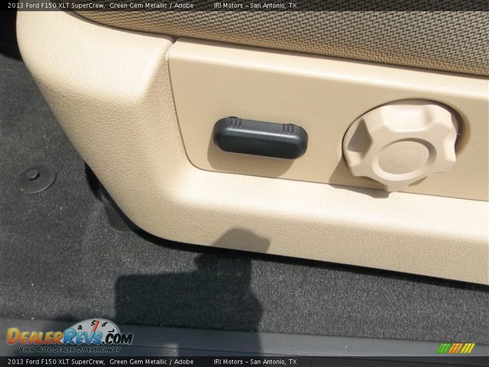 2013 Ford F150 XLT SuperCrew Green Gem Metallic / Adobe Photo #13
