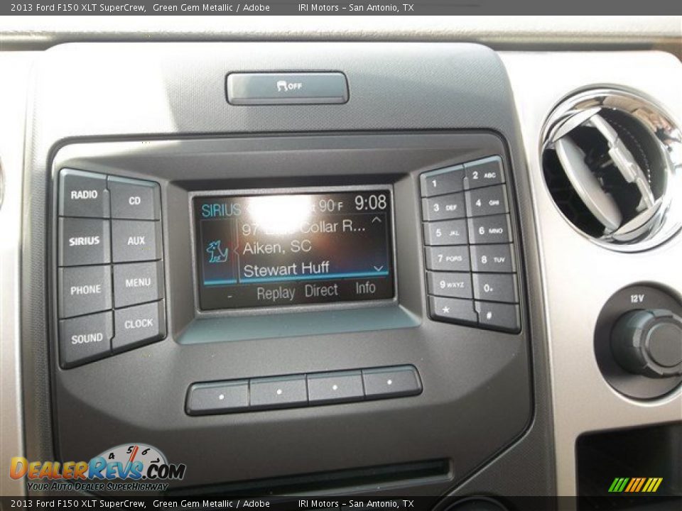 2013 Ford F150 XLT SuperCrew Green Gem Metallic / Adobe Photo #16