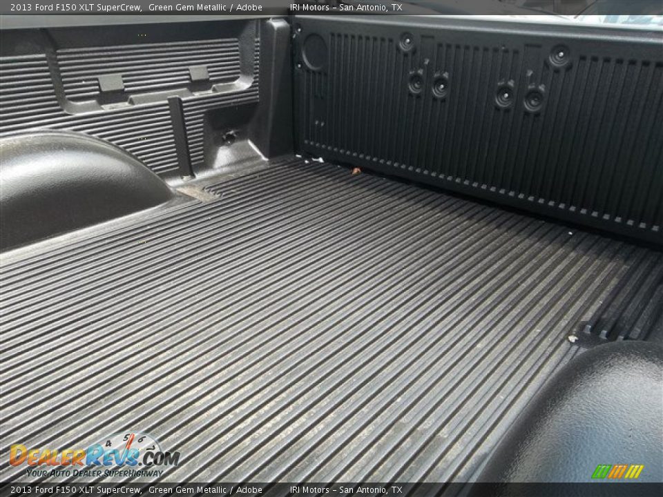 2013 Ford F150 XLT SuperCrew Green Gem Metallic / Adobe Photo #21