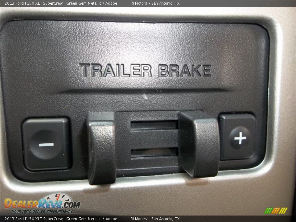 2013 Ford F150 XLT SuperCrew Green Gem Metallic / Adobe Photo #22