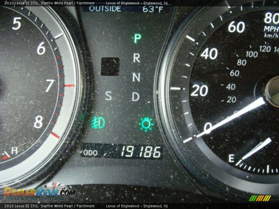 2010 Lexus ES 350 Starfire White Pearl / Parchment Photo #16