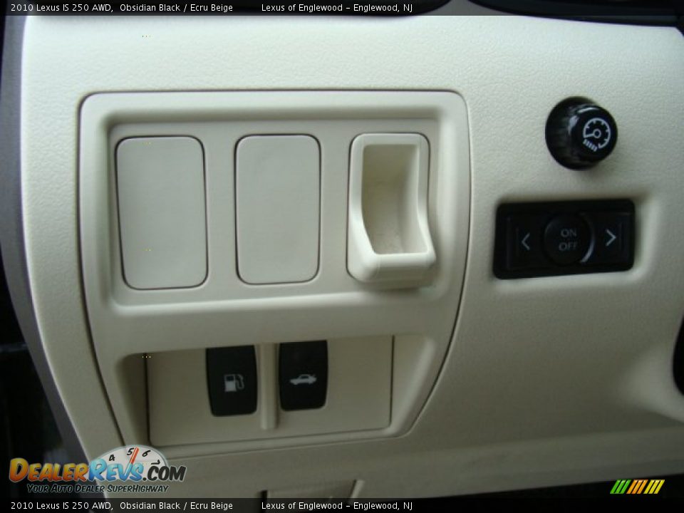 2010 Lexus IS 250 AWD Obsidian Black / Ecru Beige Photo #12