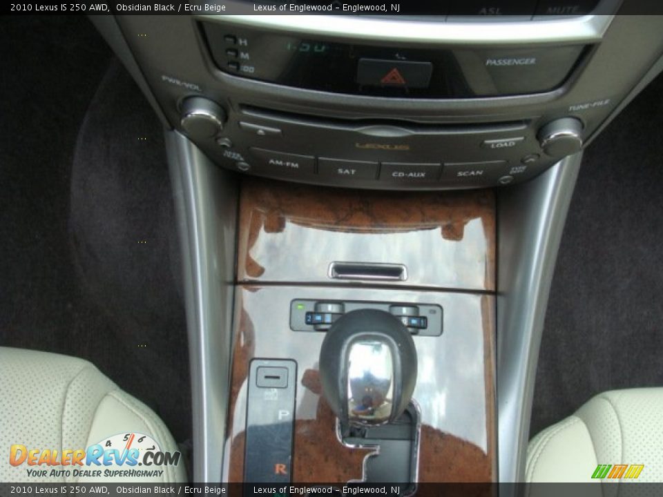 2010 Lexus IS 250 AWD Obsidian Black / Ecru Beige Photo #17
