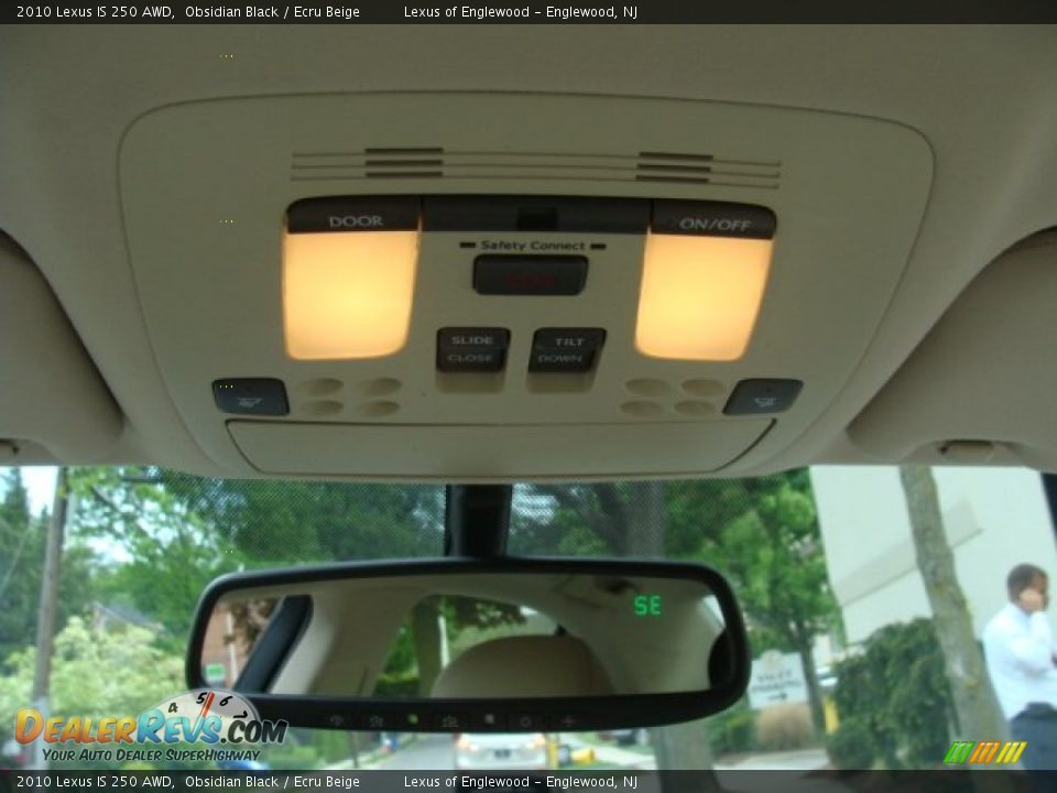 2010 Lexus IS 250 AWD Obsidian Black / Ecru Beige Photo #18