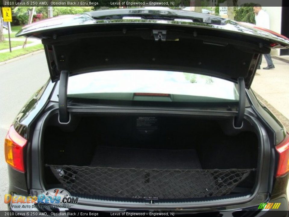 2010 Lexus IS 250 AWD Obsidian Black / Ecru Beige Photo #21