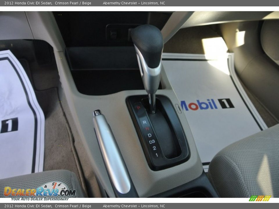 2012 Honda Civic EX Sedan Crimson Pearl / Beige Photo #11
