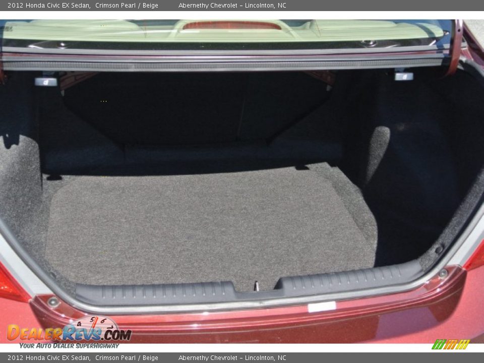 2012 Honda Civic EX Sedan Crimson Pearl / Beige Photo #17