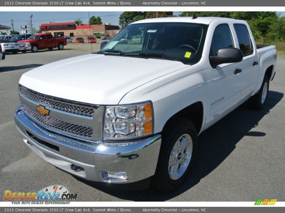 2013 Chevrolet Silverado 1500 LT Crew Cab 4x4 Summit White / Ebony Photo #2