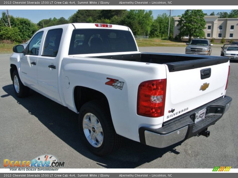 2013 Chevrolet Silverado 1500 LT Crew Cab 4x4 Summit White / Ebony Photo #4