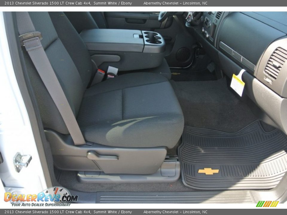 2013 Chevrolet Silverado 1500 LT Crew Cab 4x4 Summit White / Ebony Photo #17