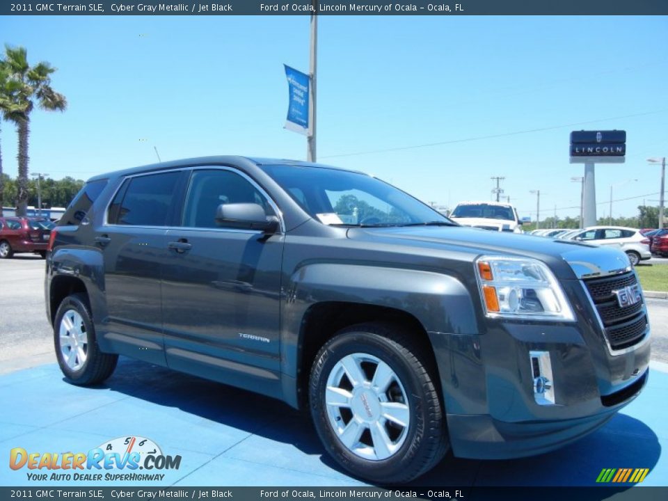 2011 GMC Terrain SLE Cyber Gray Metallic / Jet Black Photo #7