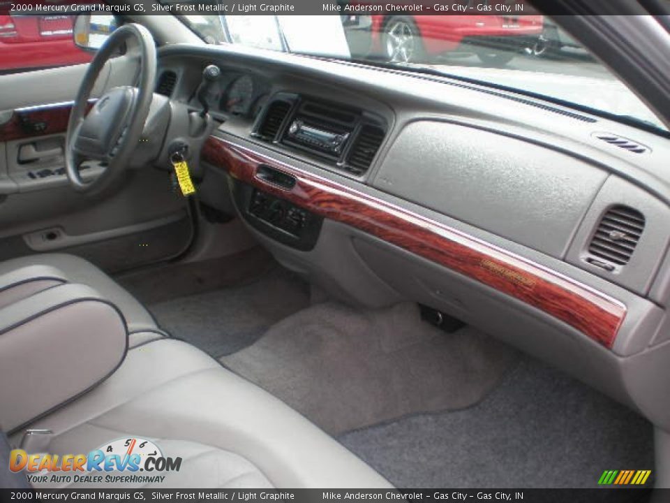 2000 Mercury Grand Marquis GS Silver Frost Metallic / Light Graphite Photo #5