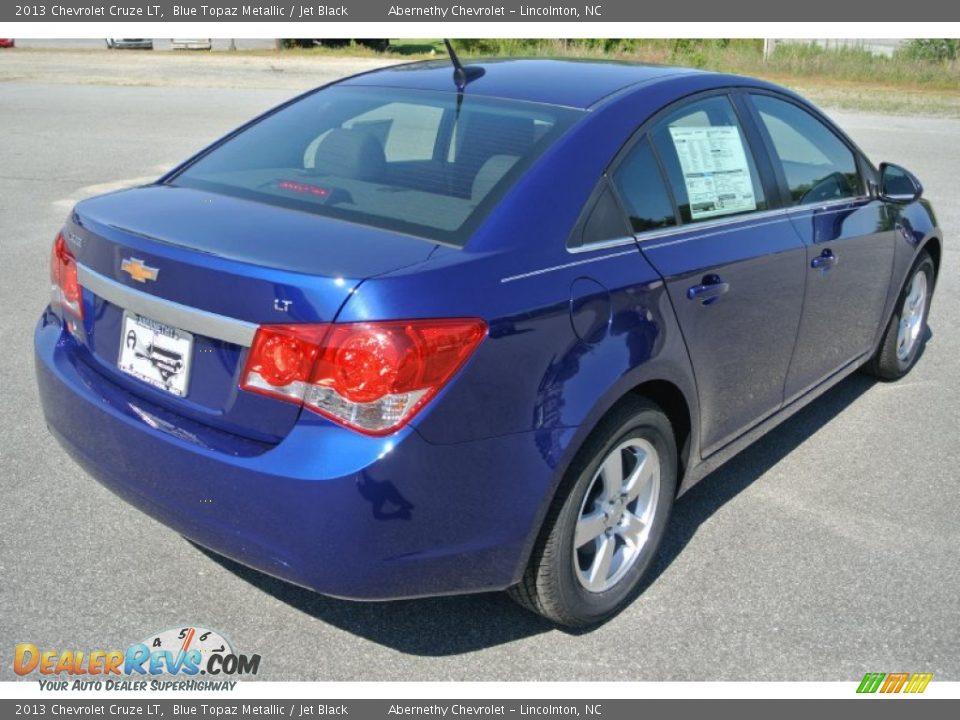 2013 Chevrolet Cruze LT Blue Topaz Metallic / Jet Black Photo #5
