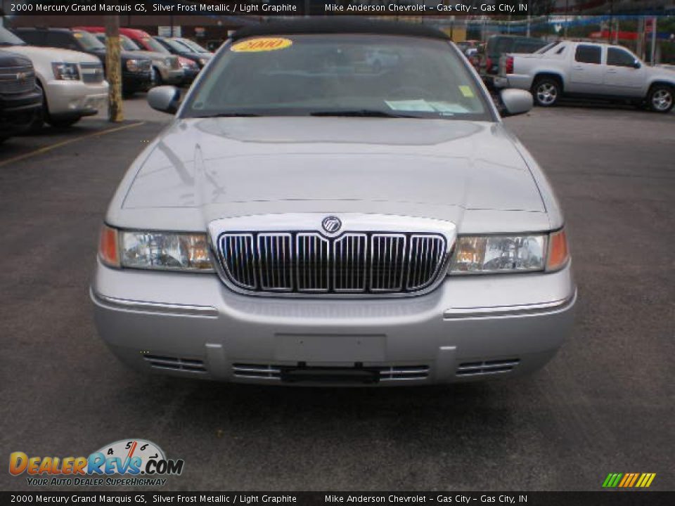 2000 Mercury Grand Marquis GS Silver Frost Metallic / Light Graphite Photo #7