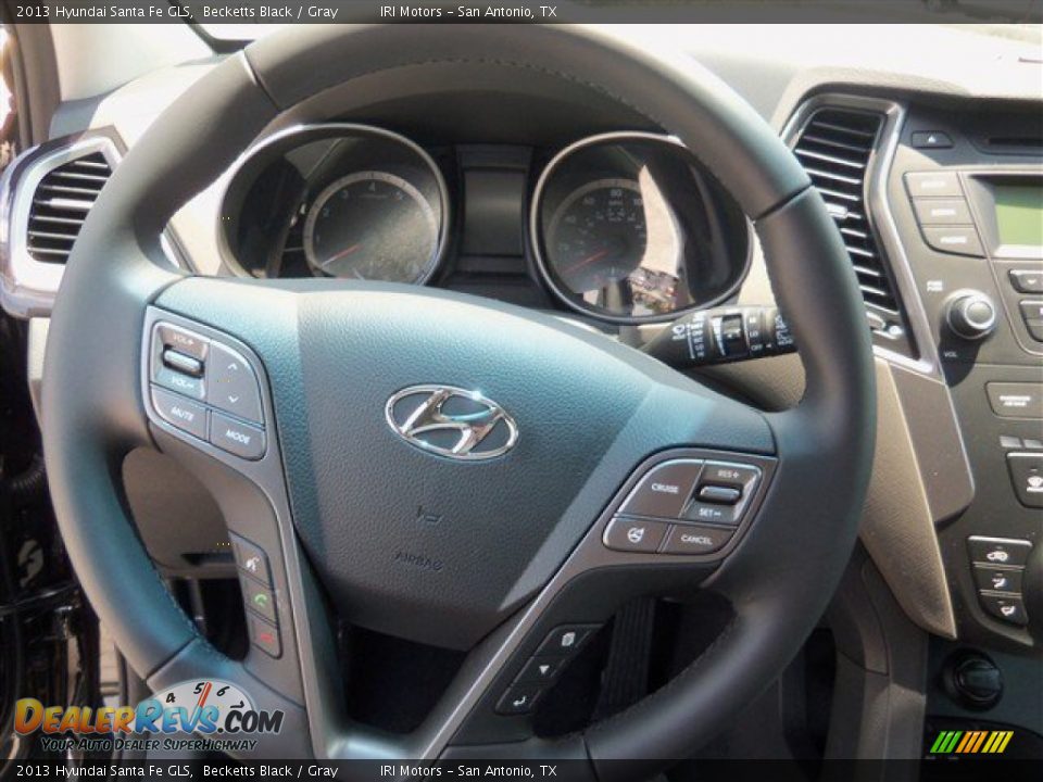 2013 Hyundai Santa Fe GLS Becketts Black / Gray Photo #13