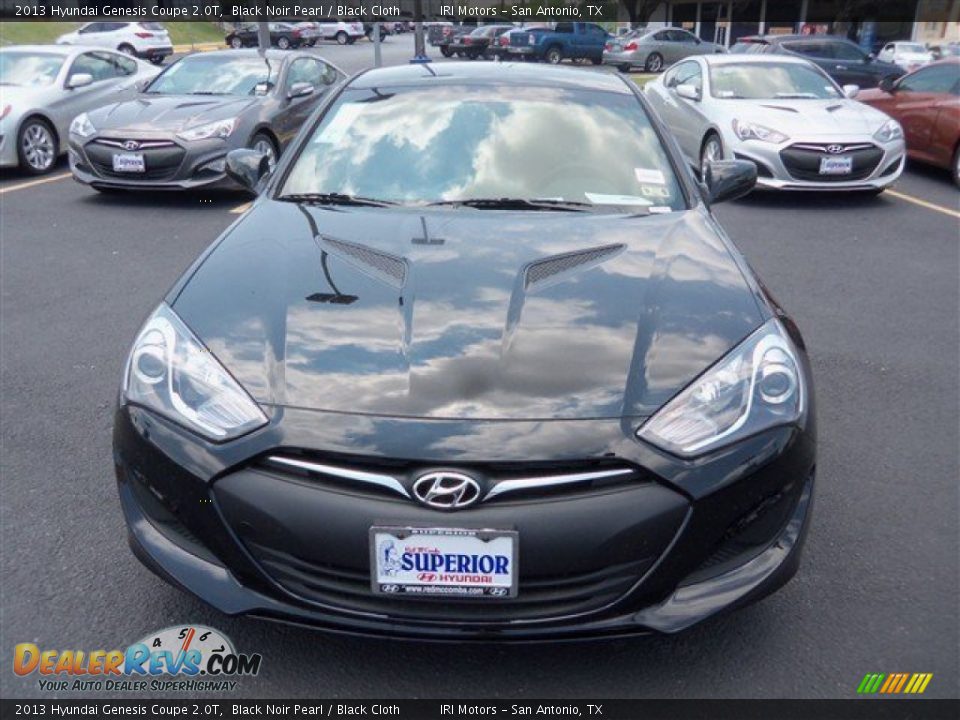2013 Hyundai Genesis Coupe 2.0T Black Noir Pearl / Black Cloth Photo #2