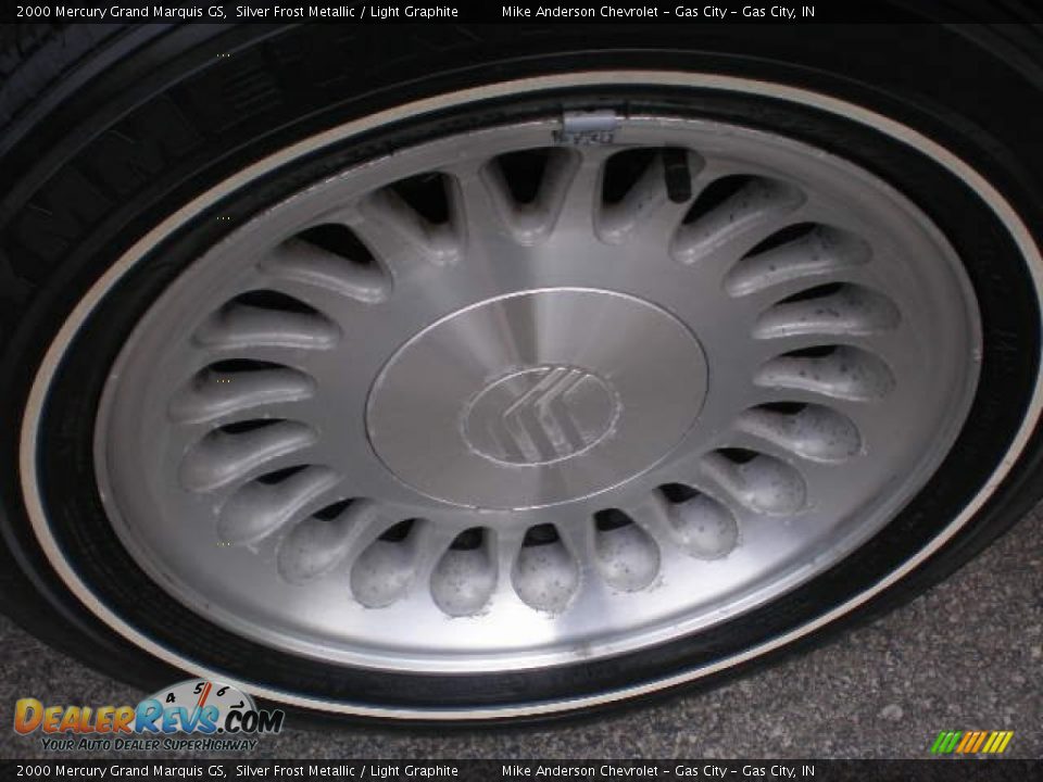 2000 Mercury Grand Marquis GS Silver Frost Metallic / Light Graphite Photo #12
