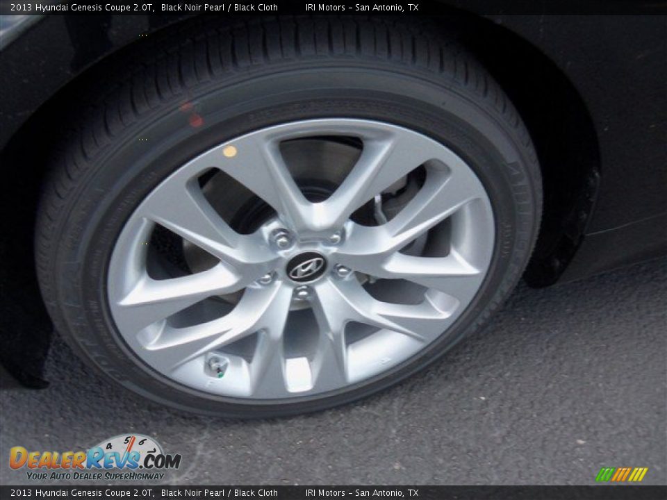 2013 Hyundai Genesis Coupe 2.0T Black Noir Pearl / Black Cloth Photo #3