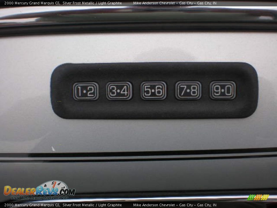 2000 Mercury Grand Marquis GS Silver Frost Metallic / Light Graphite Photo #13