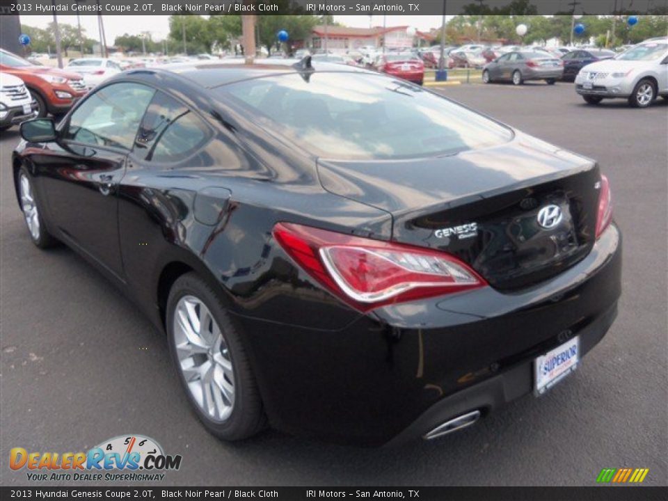 2013 Hyundai Genesis Coupe 2.0T Black Noir Pearl / Black Cloth Photo #5