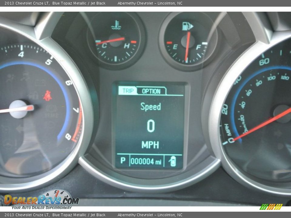 2013 Chevrolet Cruze LT Blue Topaz Metallic / Jet Black Photo #14