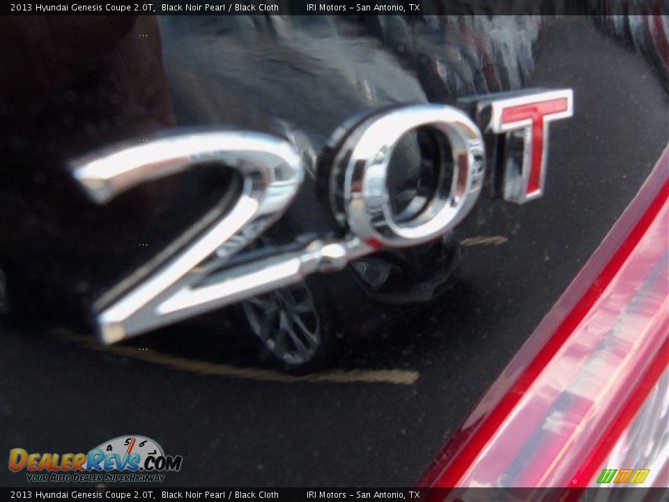 2013 Hyundai Genesis Coupe 2.0T Black Noir Pearl / Black Cloth Photo #7
