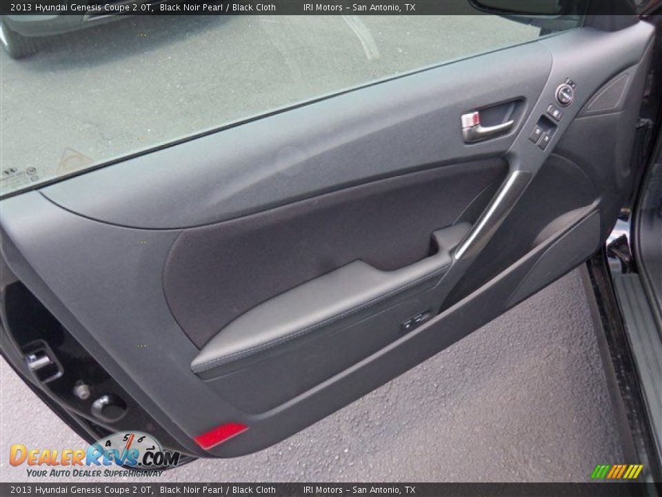 2013 Hyundai Genesis Coupe 2.0T Black Noir Pearl / Black Cloth Photo #8