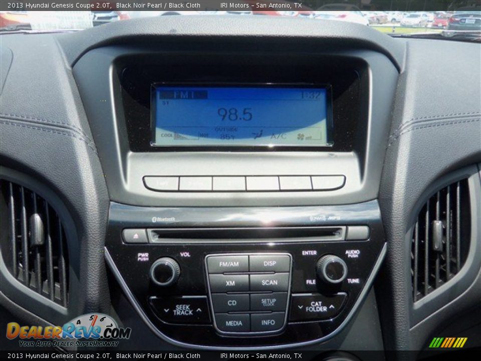 2013 Hyundai Genesis Coupe 2.0T Black Noir Pearl / Black Cloth Photo #13