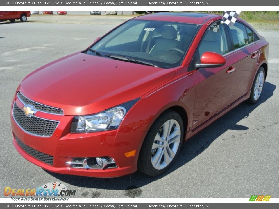 2013 Chevrolet Cruze LTZ Crystal Red Metallic Tintcoat / Cocoa/Light Neutral Photo #2