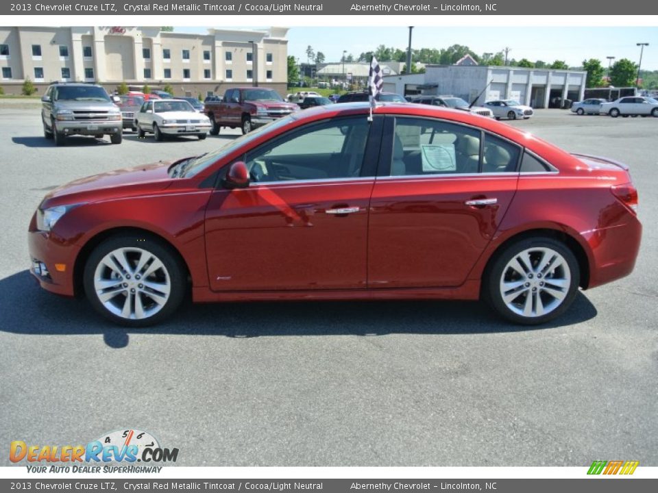 2013 Chevrolet Cruze LTZ Crystal Red Metallic Tintcoat / Cocoa/Light Neutral Photo #3