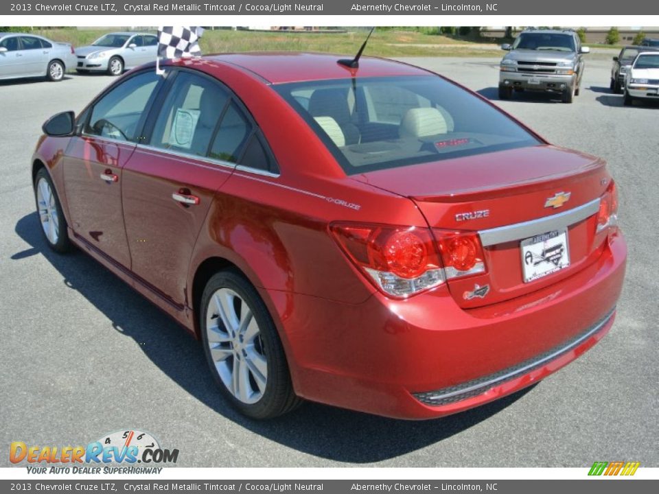 2013 Chevrolet Cruze LTZ Crystal Red Metallic Tintcoat / Cocoa/Light Neutral Photo #4