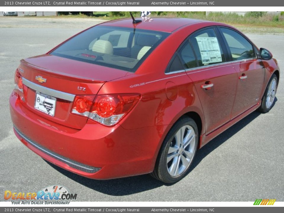2013 Chevrolet Cruze LTZ Crystal Red Metallic Tintcoat / Cocoa/Light Neutral Photo #5