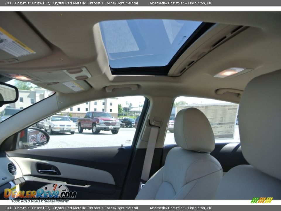 2013 Chevrolet Cruze LTZ Crystal Red Metallic Tintcoat / Cocoa/Light Neutral Photo #10