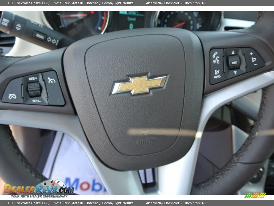 2013 Chevrolet Cruze LTZ Crystal Red Metallic Tintcoat / Cocoa/Light Neutral Photo #16