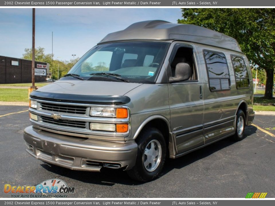 2002 Chevrolet Express 1500 Passenger Conversion Van Light Pewter Metallic / Dark Pewter Photo #1