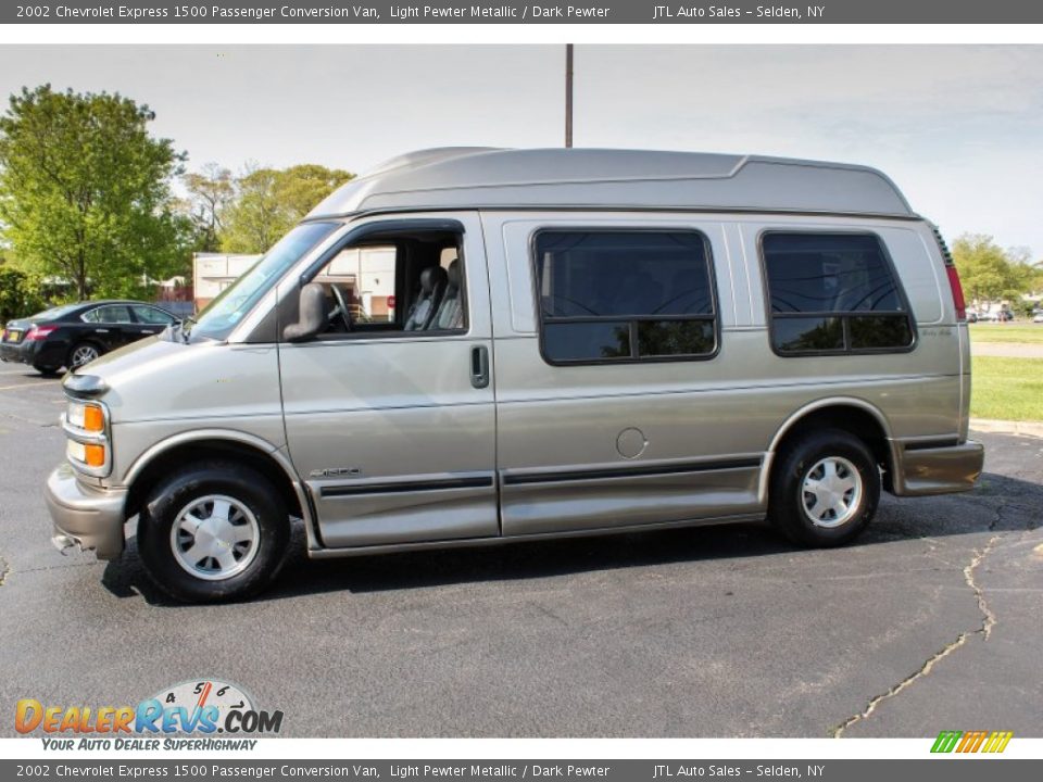 Light Pewter Metallic 2002 Chevrolet Express 1500 Passenger Conversion Van Photo #3