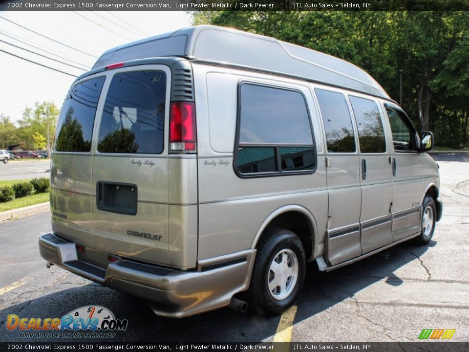 2002 Chevrolet Express 1500 Passenger Conversion Van Light Pewter Metallic / Dark Pewter Photo #6