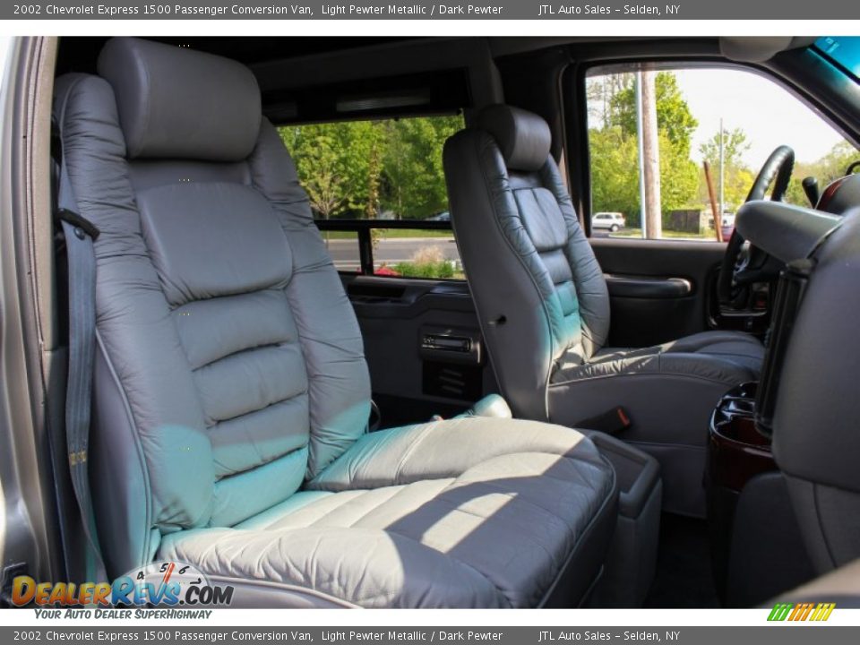 2002 Chevrolet Express 1500 Passenger Conversion Van Light Pewter Metallic / Dark Pewter Photo #10