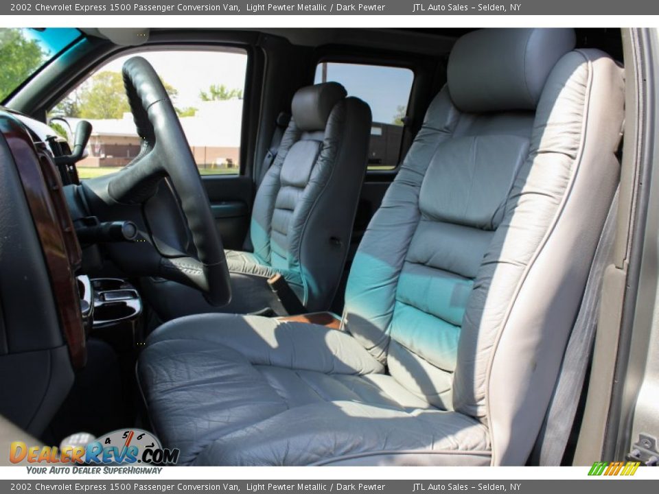 2002 Chevrolet Express 1500 Passenger Conversion Van Light Pewter Metallic / Dark Pewter Photo #12