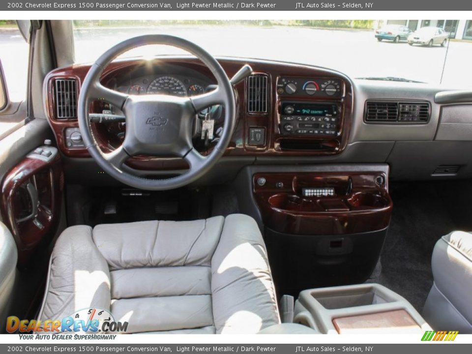 2002 Chevrolet Express 1500 Passenger Conversion Van Light Pewter Metallic / Dark Pewter Photo #14