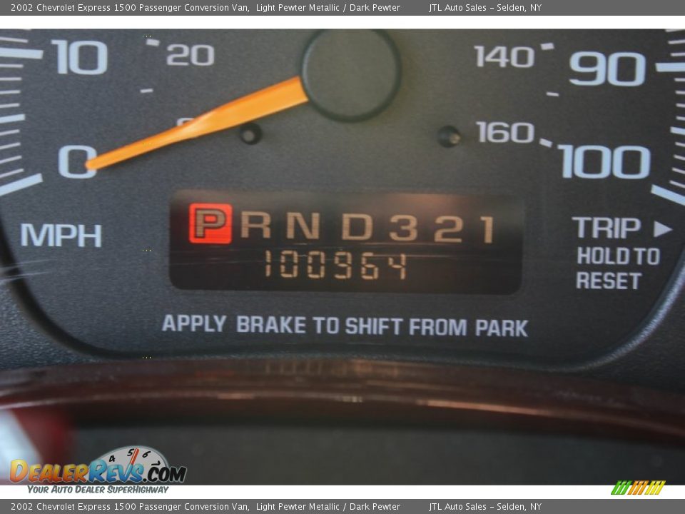 2002 Chevrolet Express 1500 Passenger Conversion Van Light Pewter Metallic / Dark Pewter Photo #16