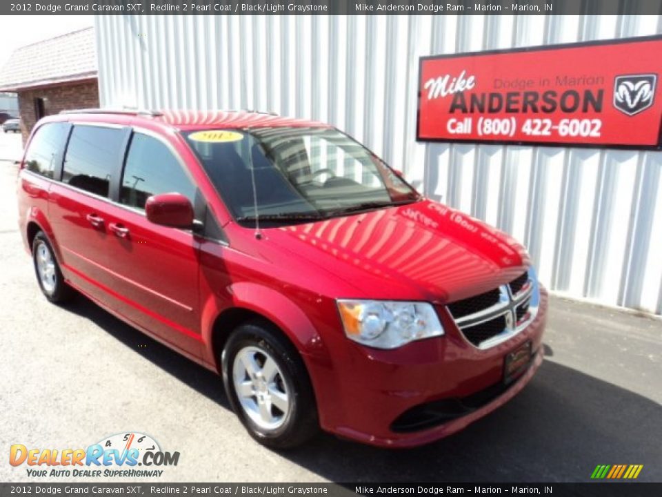 2012 Dodge Grand Caravan SXT Redline 2 Pearl Coat / Black/Light Graystone Photo #1