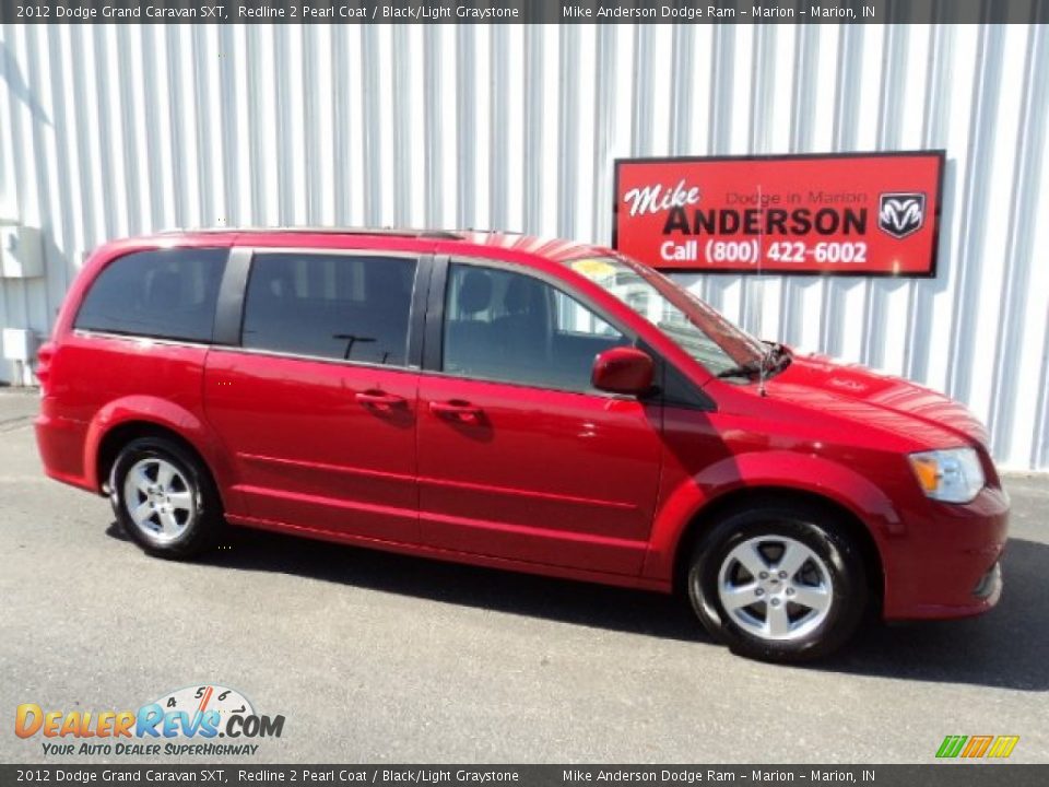 2012 Dodge Grand Caravan SXT Redline 2 Pearl Coat / Black/Light Graystone Photo #2