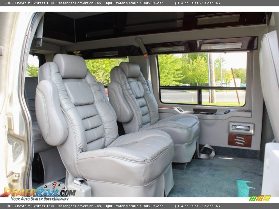 2002 Chevrolet Express 1500 Passenger Conversion Van Light Pewter Metallic / Dark Pewter Photo #19