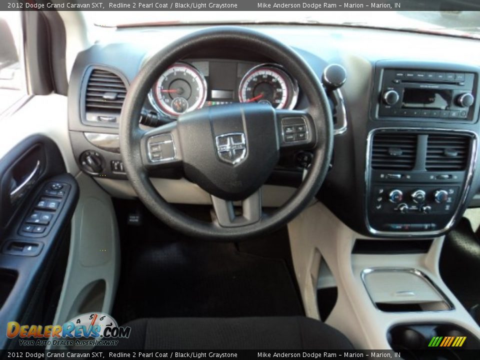 2012 Dodge Grand Caravan SXT Redline 2 Pearl Coat / Black/Light Graystone Photo #4