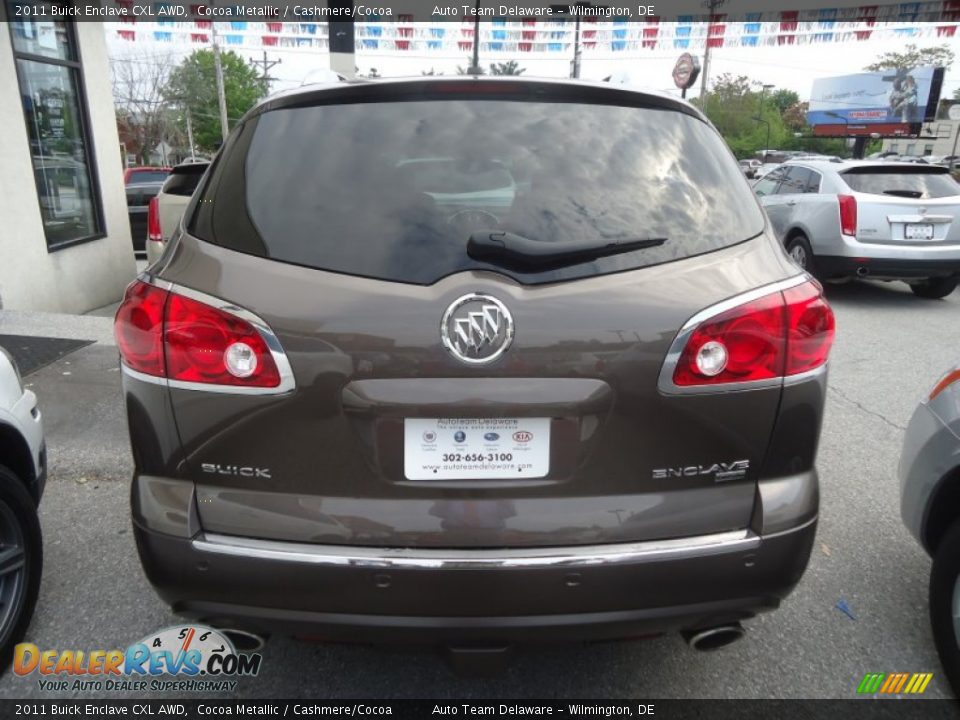 2011 Buick Enclave CXL AWD Cocoa Metallic / Cashmere/Cocoa Photo #6