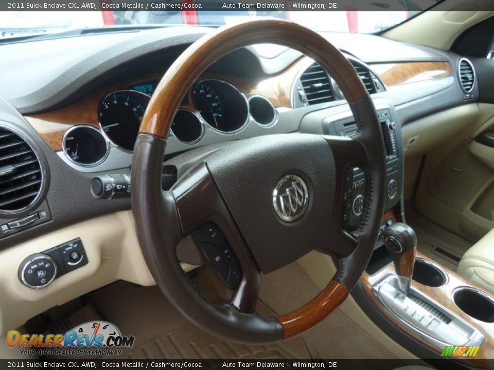 2011 Buick Enclave CXL AWD Cocoa Metallic / Cashmere/Cocoa Photo #9