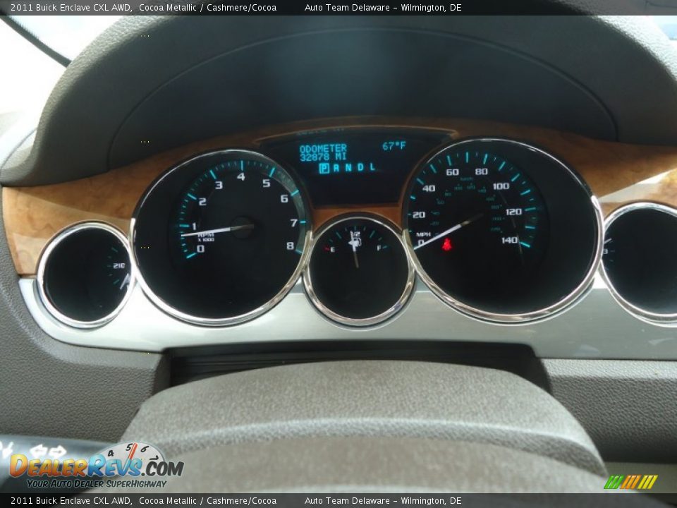 2011 Buick Enclave CXL AWD Cocoa Metallic / Cashmere/Cocoa Photo #24
